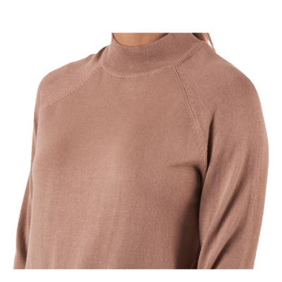 Esera Ls High Neck Knit Beige