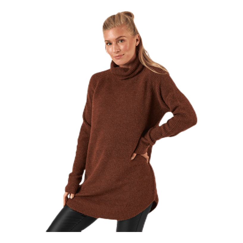 Ellen Ls Long  Knit Brown