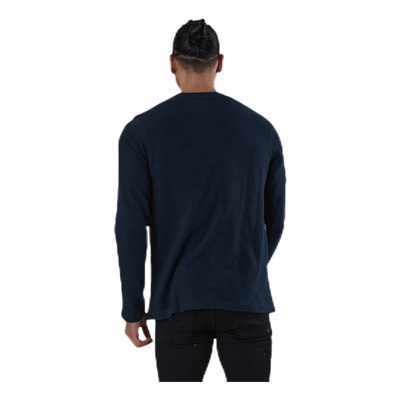 Ray Tee Ls Henley Blue