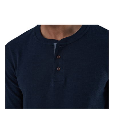 Ray Tee Ls Henley Blue