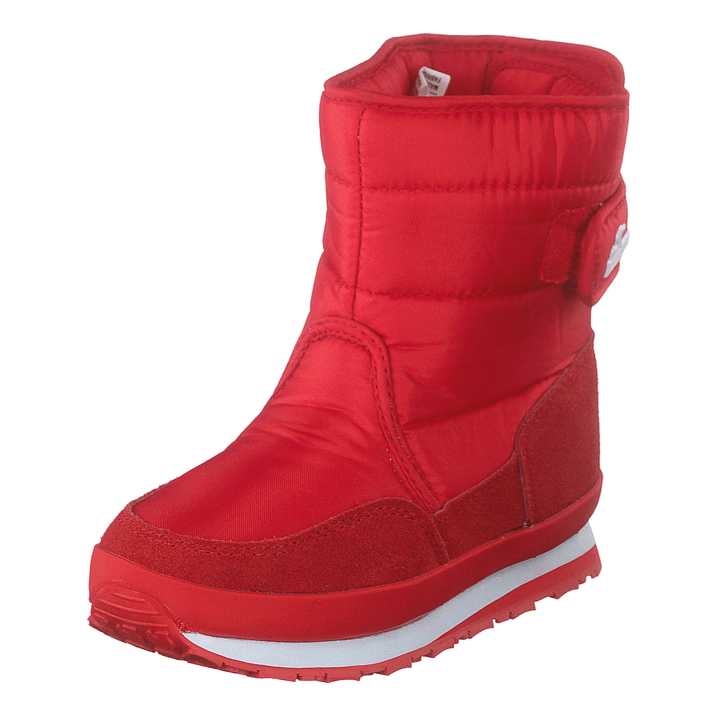 Rd Nylon Suede Solid Kids Red