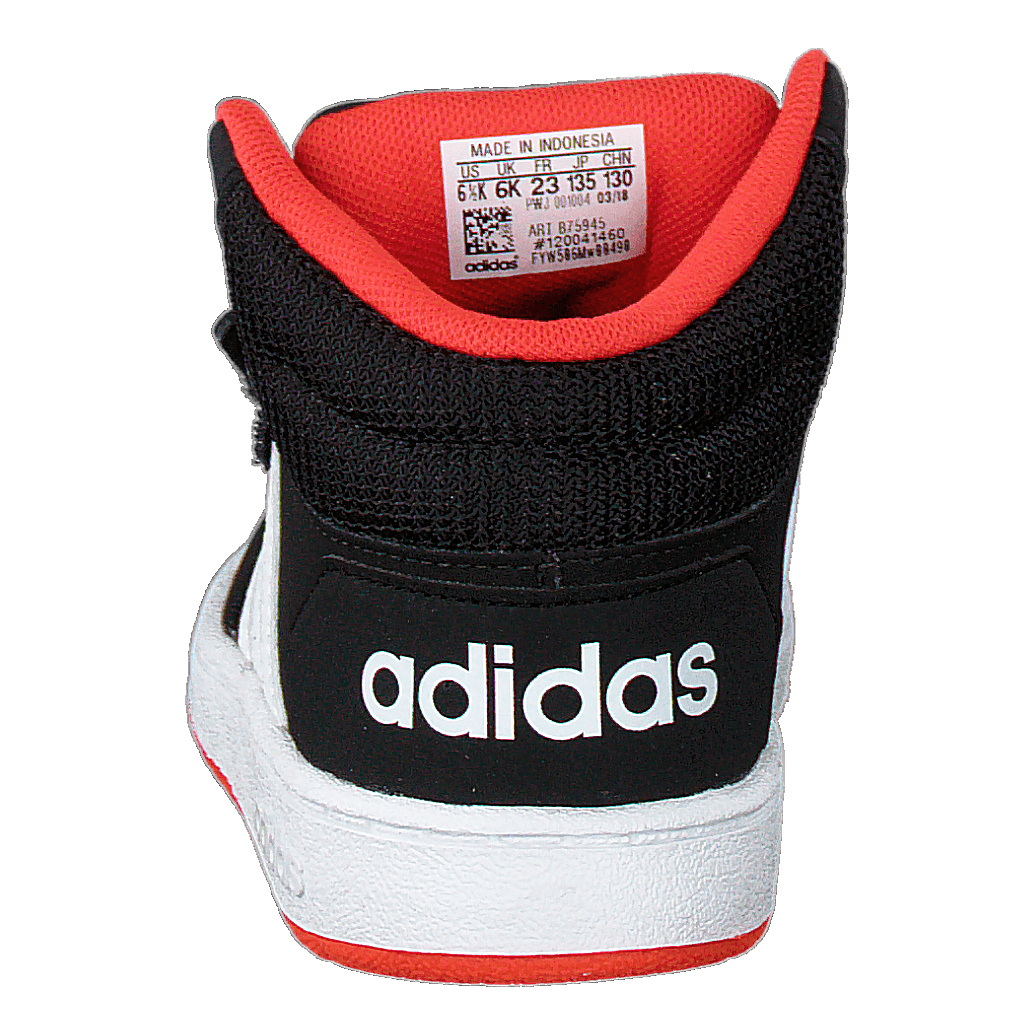 Hoops Mid 2.0 I Black/white/red