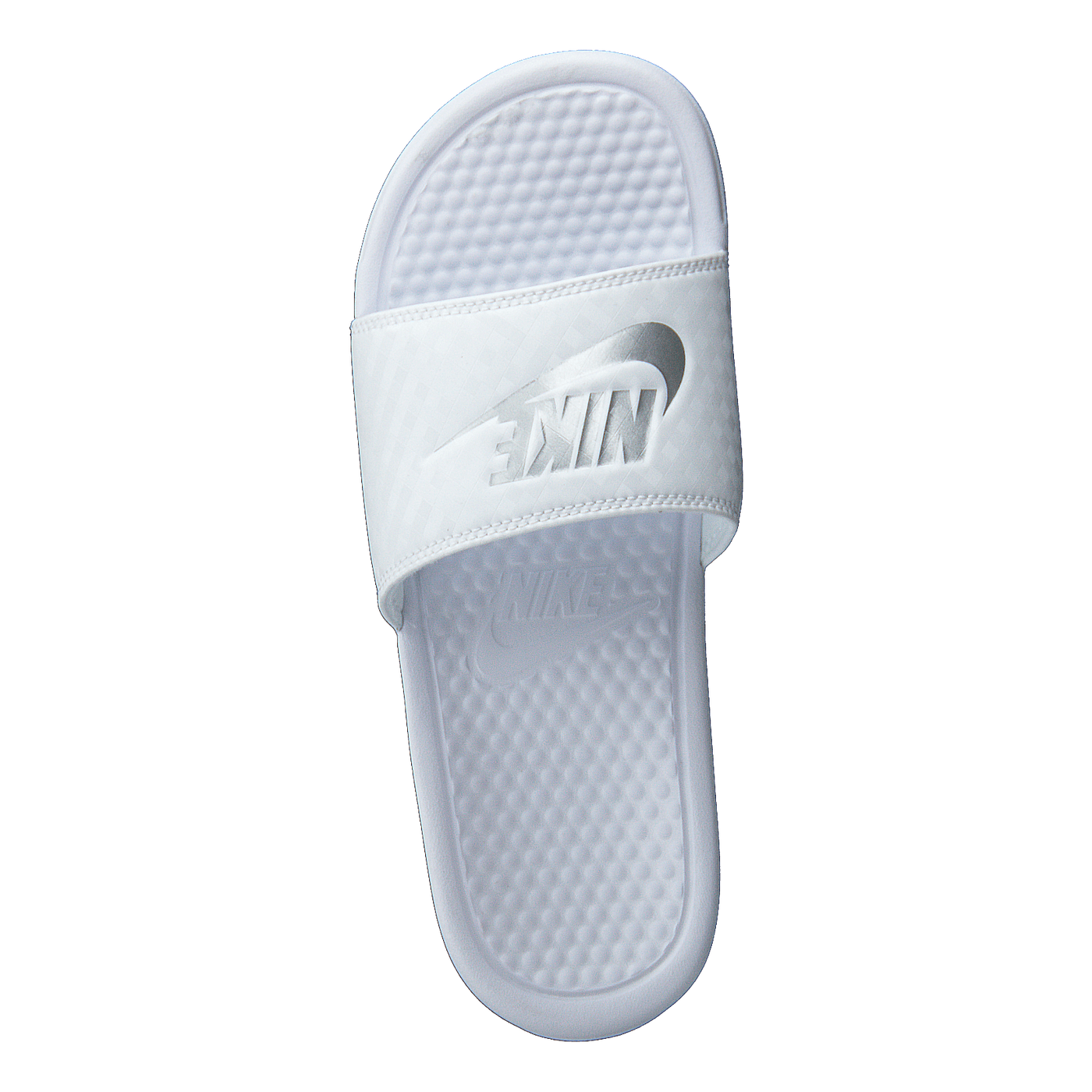 Wmns Benassi Just Do It White/metallic Silver