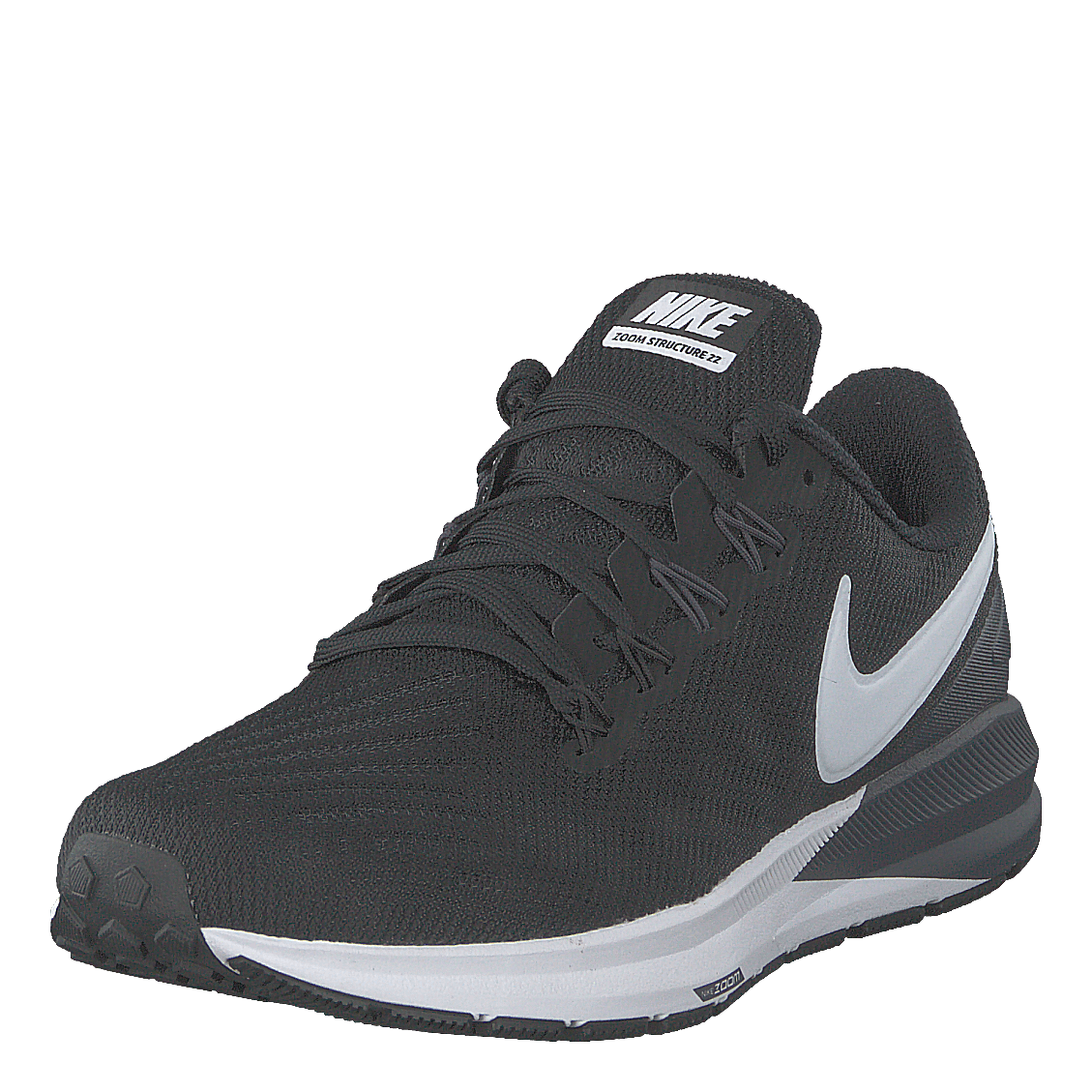 Men's Air Zoom Structure 22 Black/white-gridiron