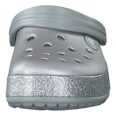 Crocband Glitter Clog K Silver