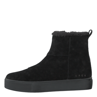 Suede Pile Boot Black