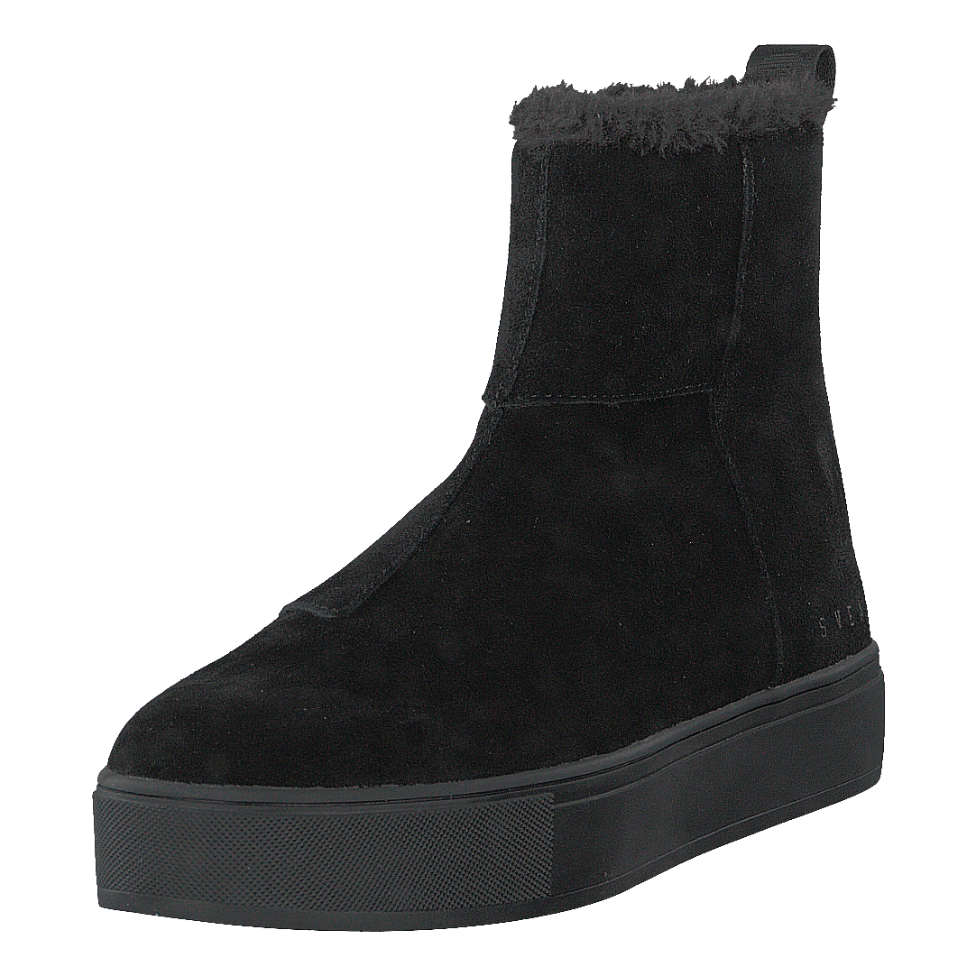 Suede Pile Boot Black