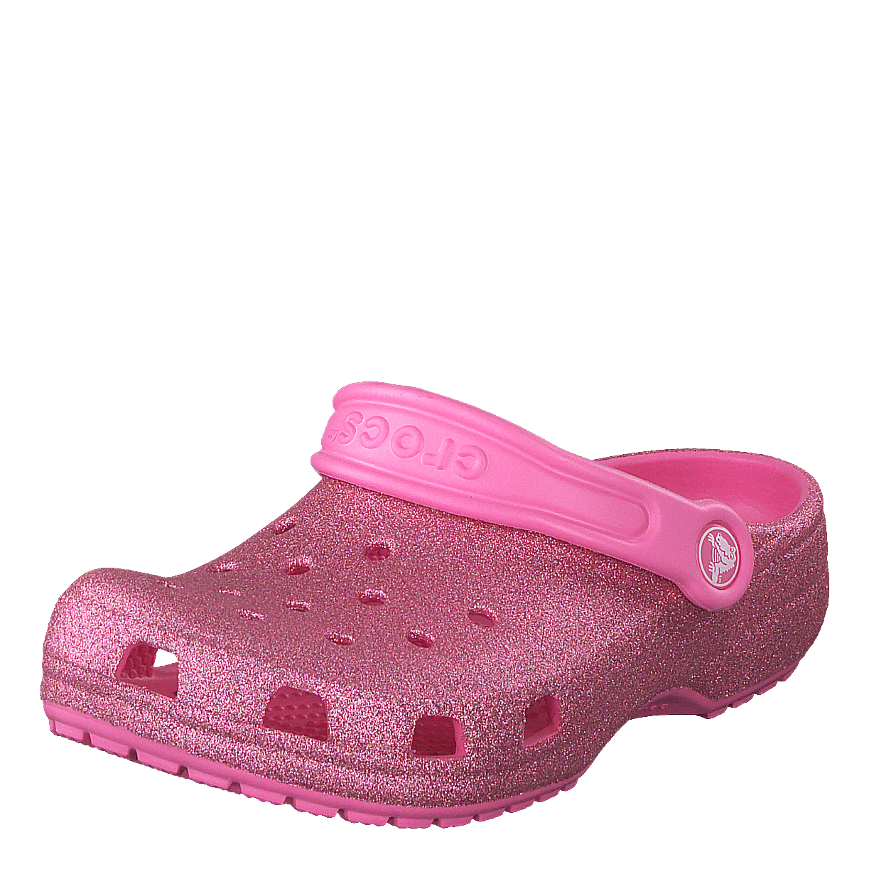 Classic Glitter Clog Kids Pink Lemonade