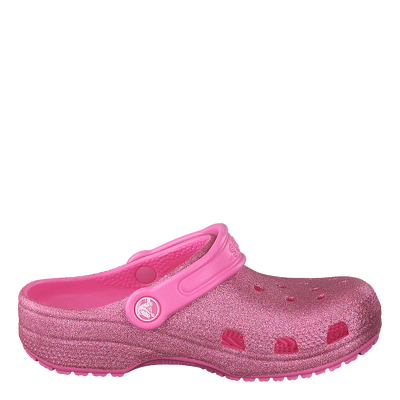 Classic Glitter Clog Kids Pink Lemonade