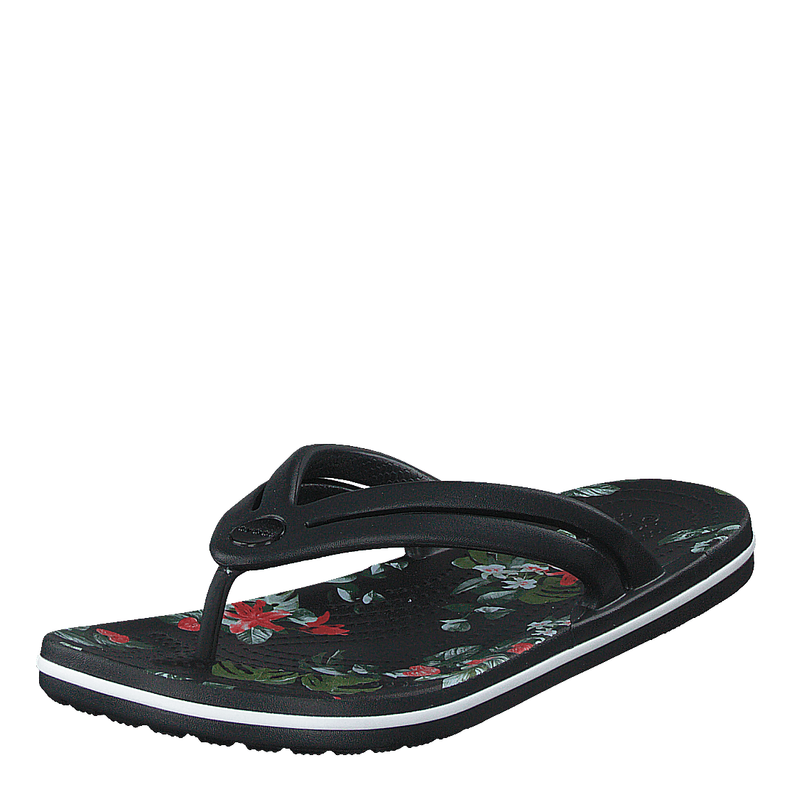 Crocband Botanical Print Flp W Black/tropical