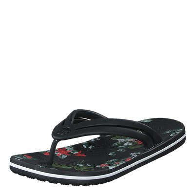 Crocband Botanical Print Flp W Black/tropical