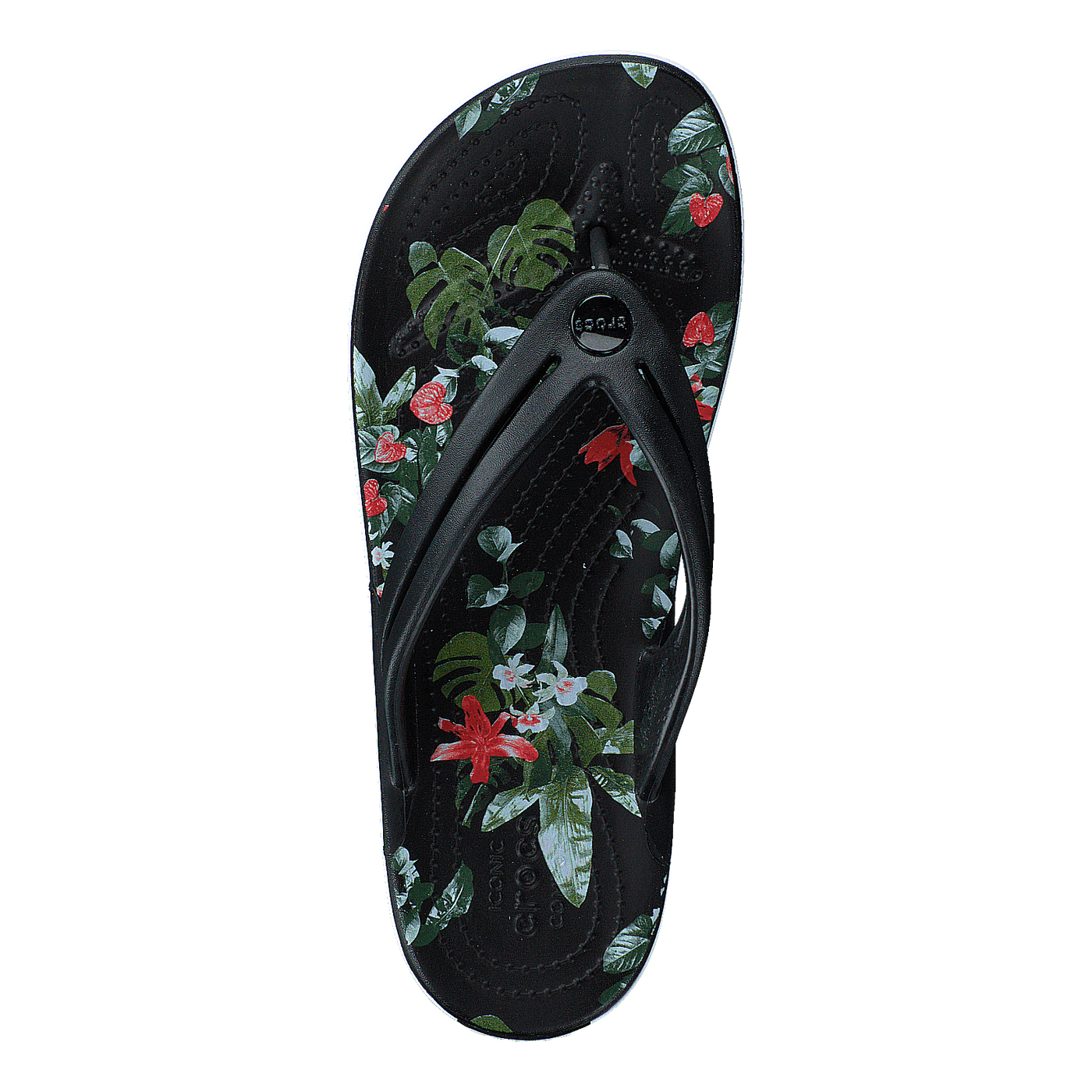 Crocband Botanical Print Flp W Black/tropical