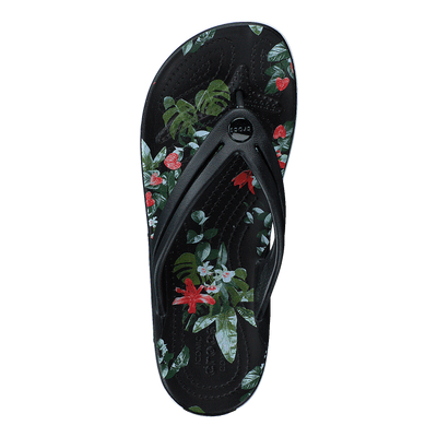 Crocband Botanical Print Flp W Black/tropical