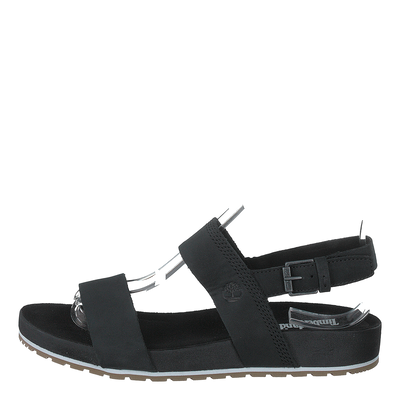 Malibu Waves 2 Band Sandal Black