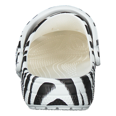 Classic Animal Print Clog White/zebra Print