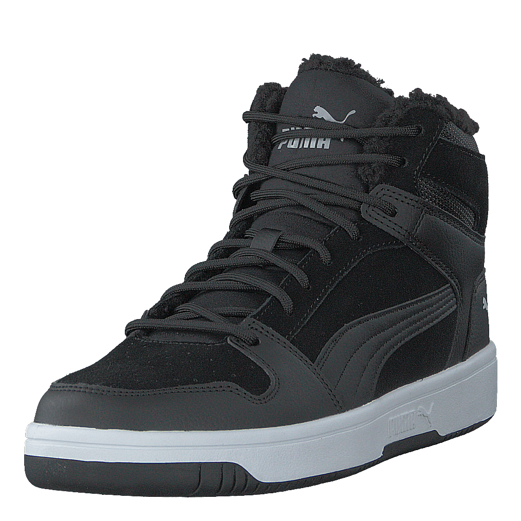 Puma Rebound Layup Fur Sd Jr Puma Black-puma White