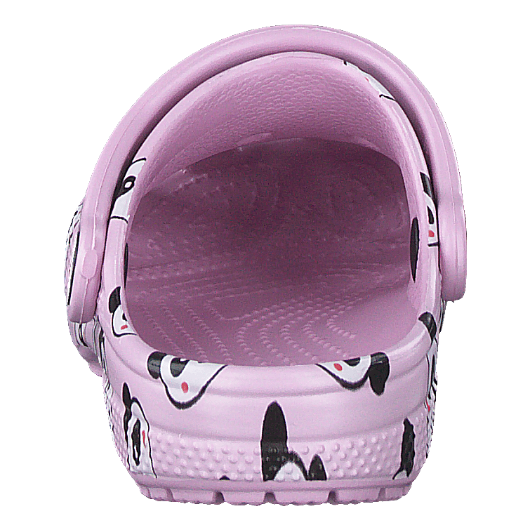 Classic Panda Print Clog Kids Ballerina Pink