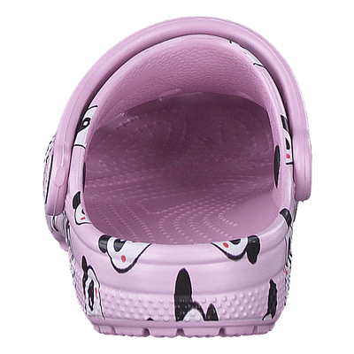 Classic Panda Print Clog Kids Ballerina Pink