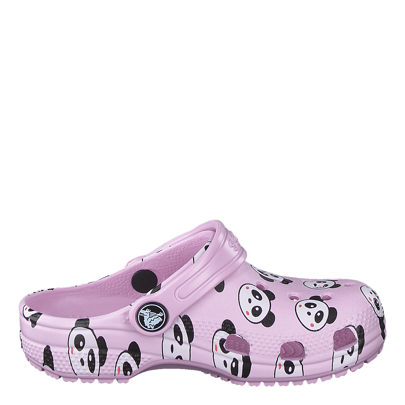 Classic Panda Print Clog Kids Ballerina Pink