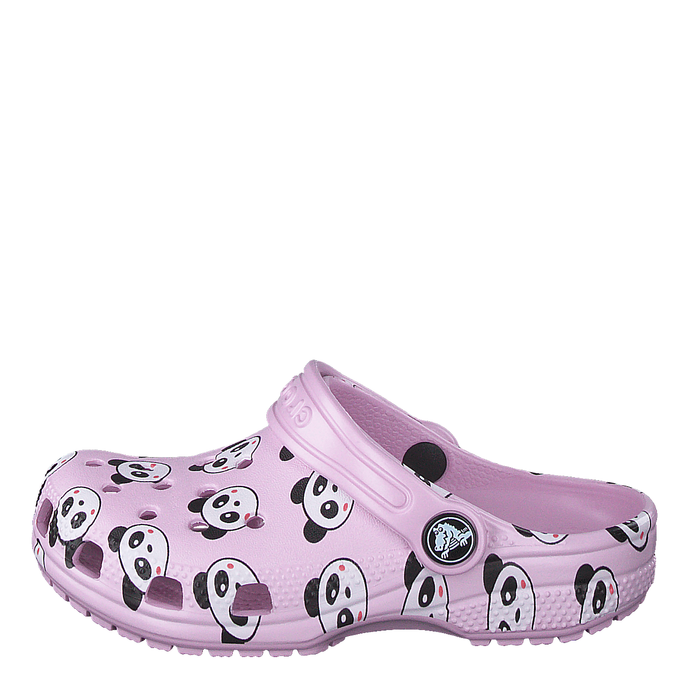 Classic Panda Print Clog Kids Ballerina Pink