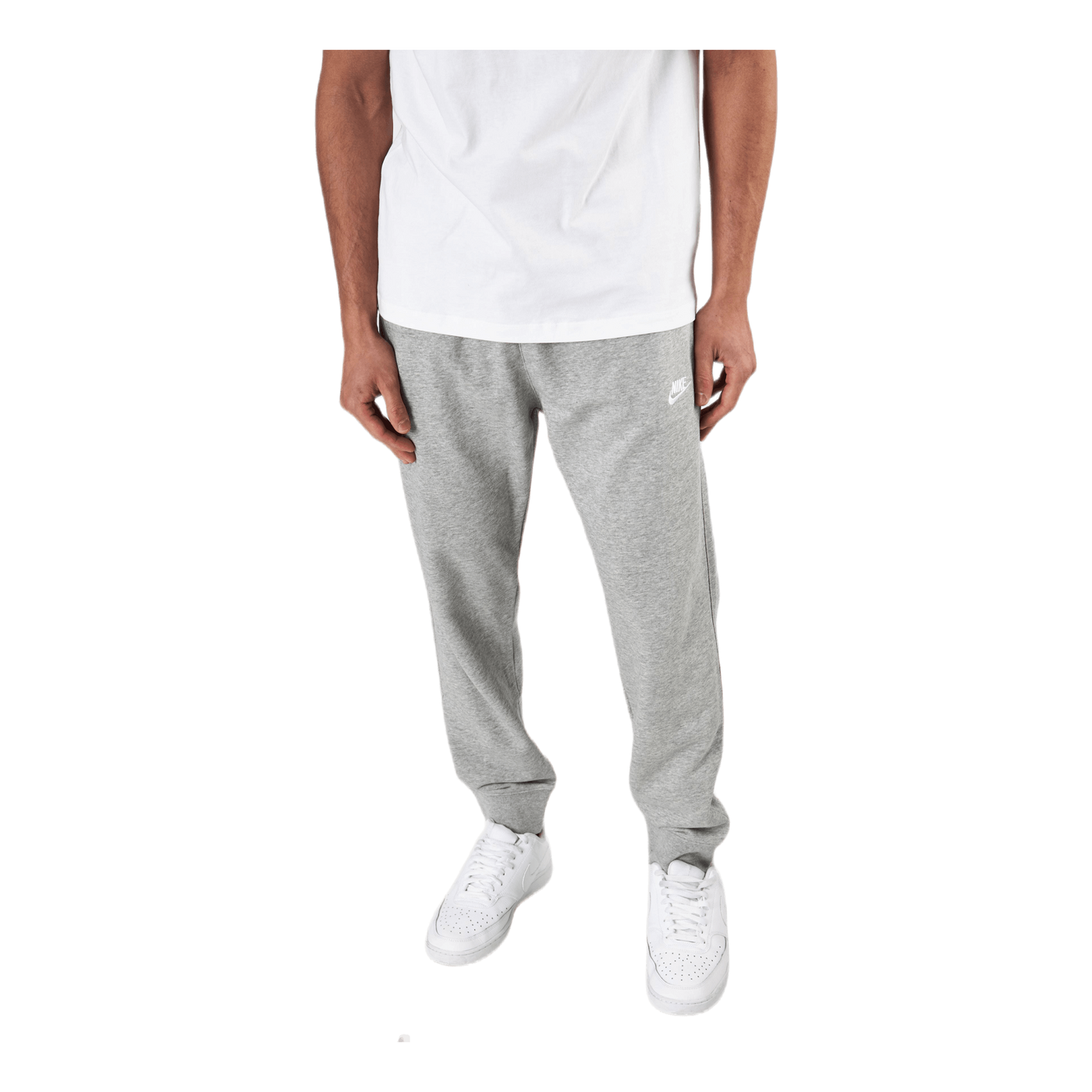 Sportswear Club Men's Joggers DK GREY HEATHER/MATTE SILVER/WHITE