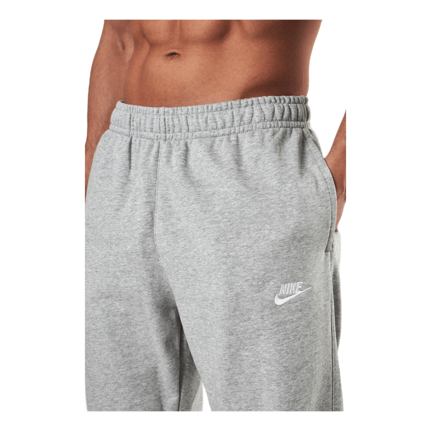 Sportswear Club Men's Joggers DK GREY HEATHER/MATTE SILVER/WHITE