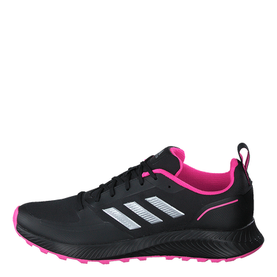 Run Falcon 2.0 TR Shoes Core Black / Silver Metallic / Screaming Pink