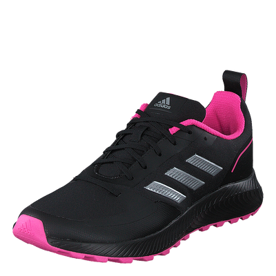 Run Falcon 2.0 TR Shoes Core Black / Silver Metallic / Screaming Pink