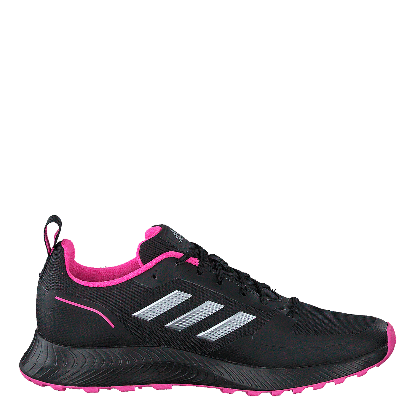 Run Falcon 2.0 TR Shoes Core Black / Silver Metallic / Screaming Pink