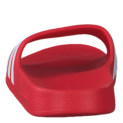 Adilette Aqua Slides Kids Vivid Red / Cloud White / Vivid Red