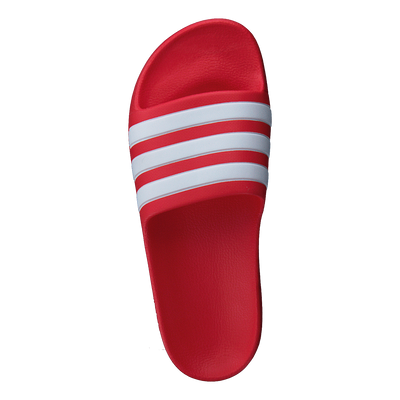 Adilette Aqua Slides Kids Vivid Red / Cloud White / Vivid Red