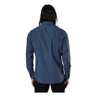 Blackpool Stretch Shirt L/s Navy Blazer