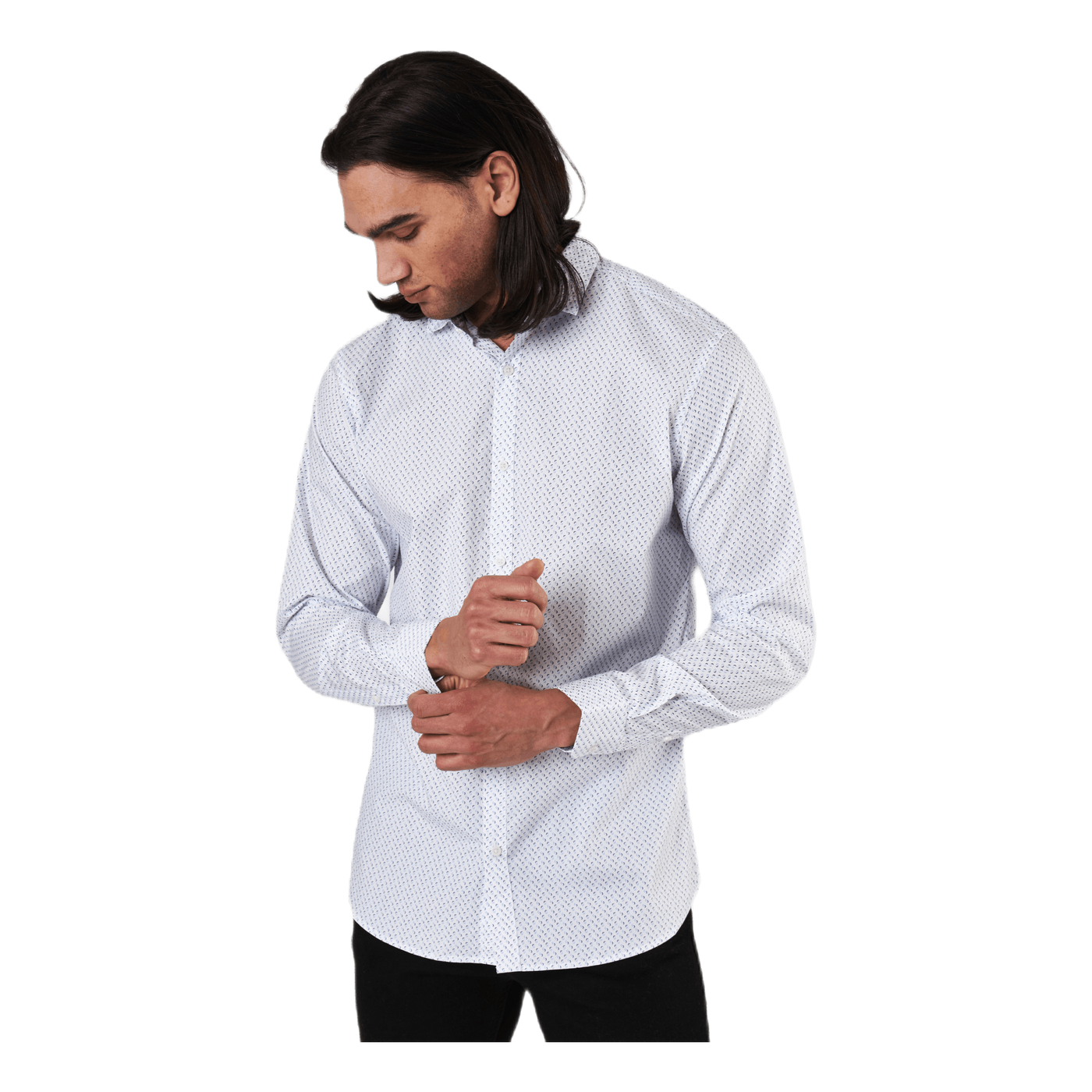 Blackpool Stretch Shirt L/s White