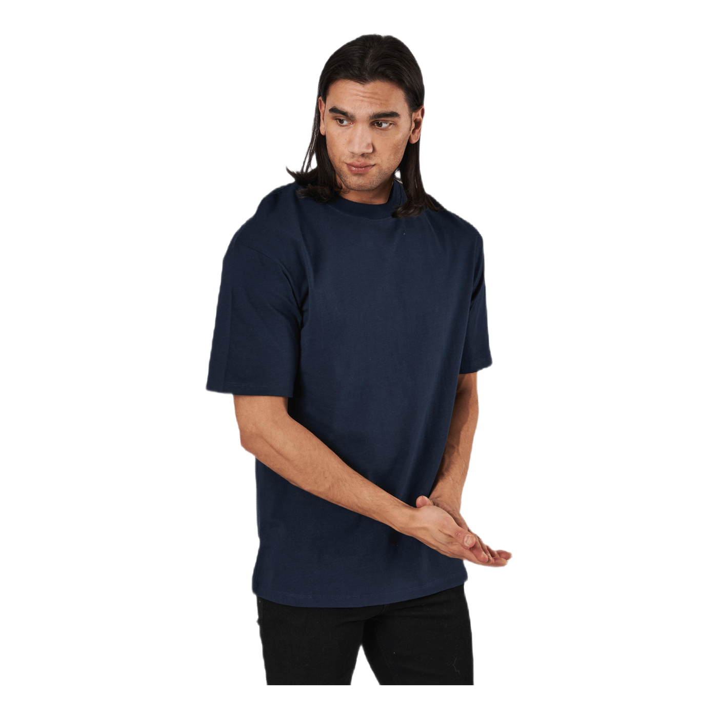 Brink Tee Ss Crew Neck Navy Blazer