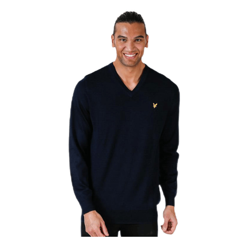 V-Neck Pullover Blue