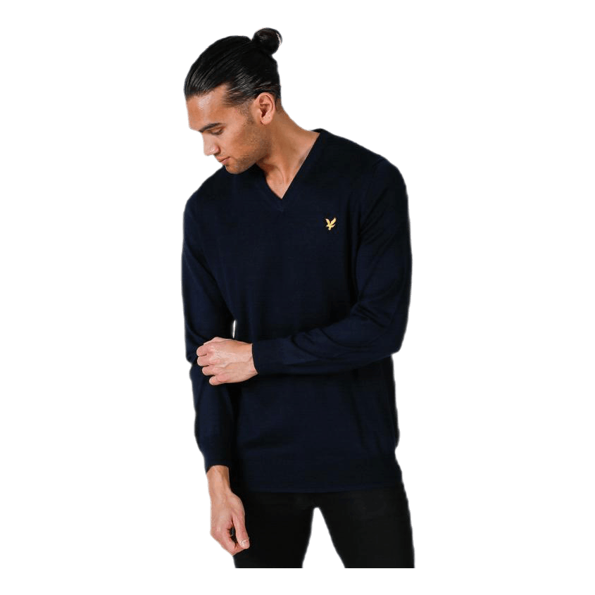 V-Neck Pullover Blue