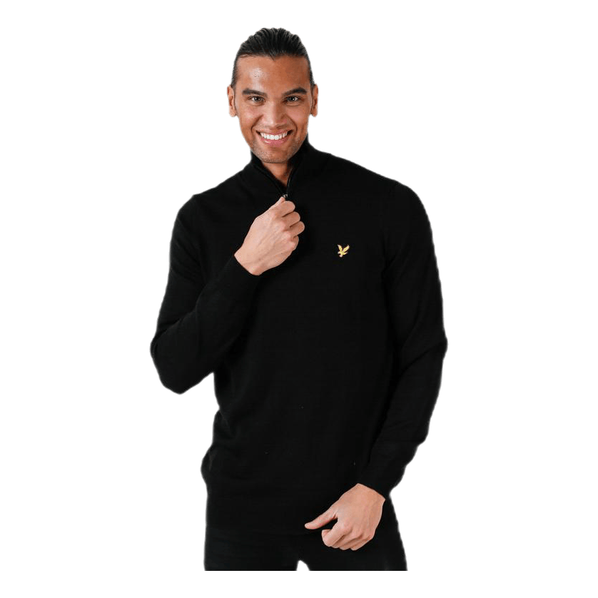 Quarter Zip Pullover Black