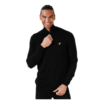 Quarter Zip Pullover Black