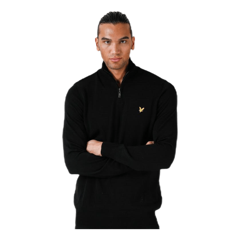 Quarter Zip Pullover Black