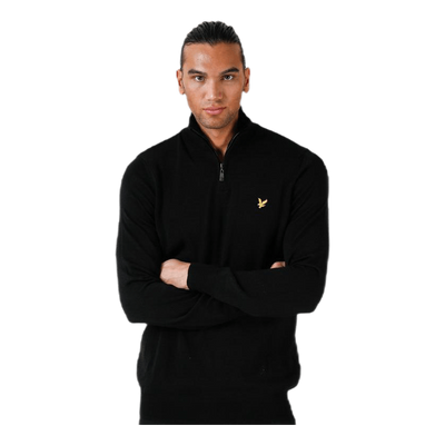 Quarter Zip Pullover Black