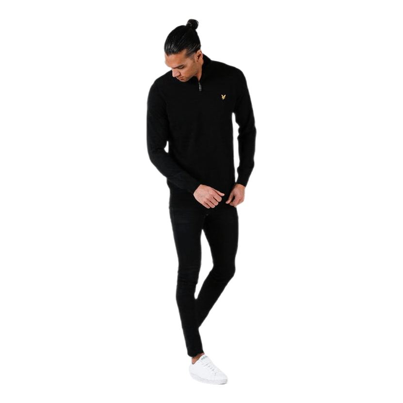 Quarter Zip Pullover Black