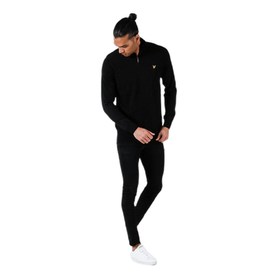 Quarter Zip Pullover Black