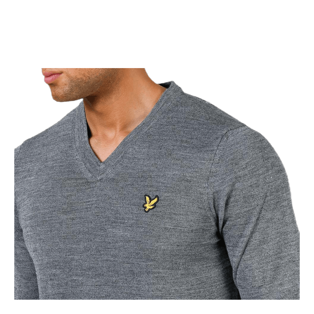 V-Neck Pullover Grey