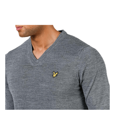 V-Neck Pullover Grey