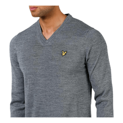 V-Neck Pullover Grey