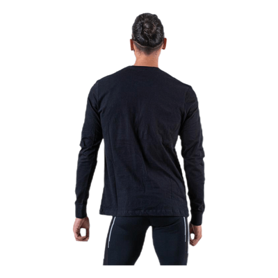 Sportswear Men's Long-Sleeve T-Shirt BLACK/WHITE