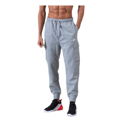 Sportswear Club Fleece Men's Cargo Pants DK GREY HEATHER/MATTE SILVER/WHITE