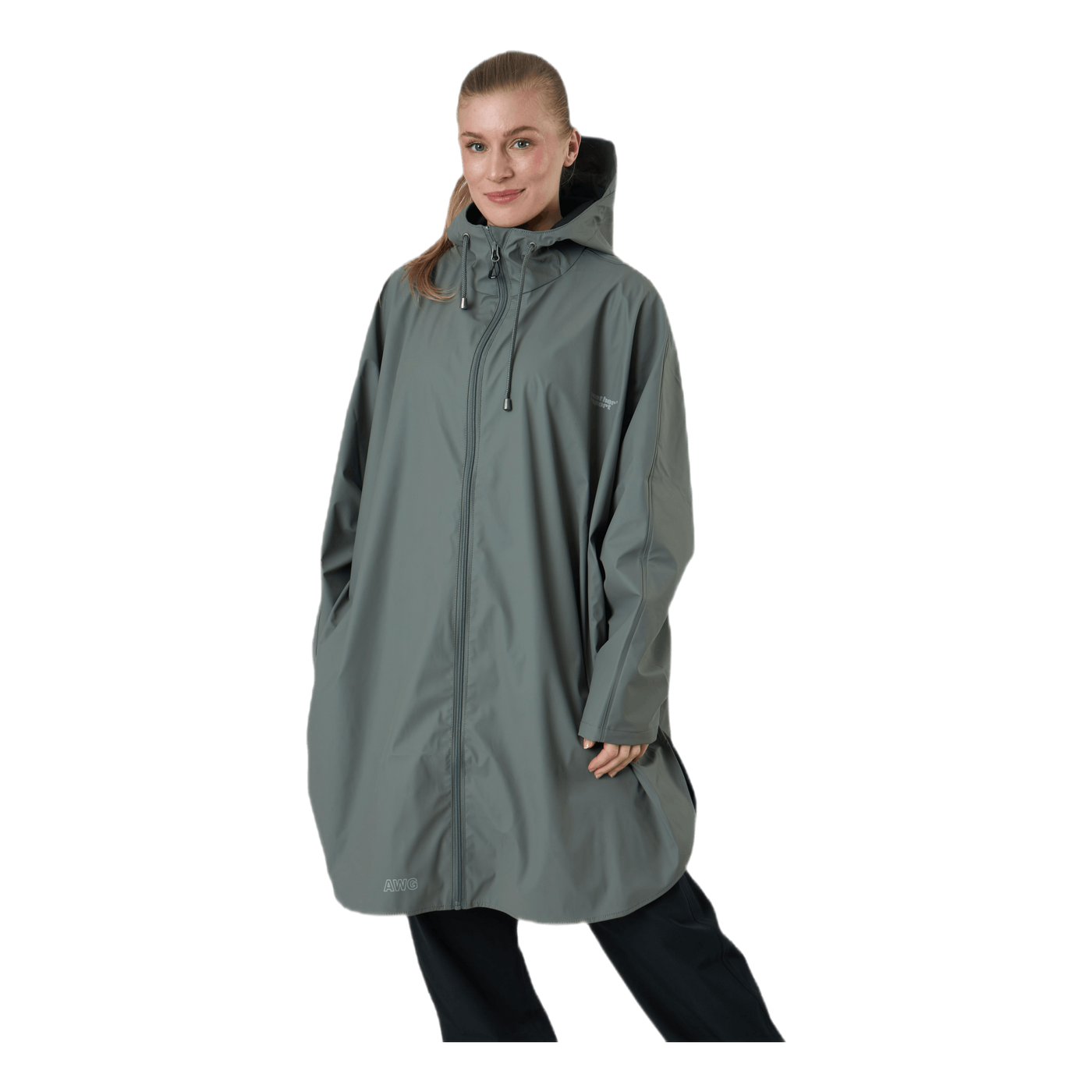 Flame PU Rain Poncho Green