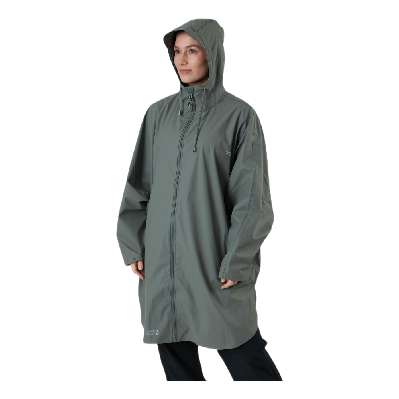 Flame PU Rain Poncho Green