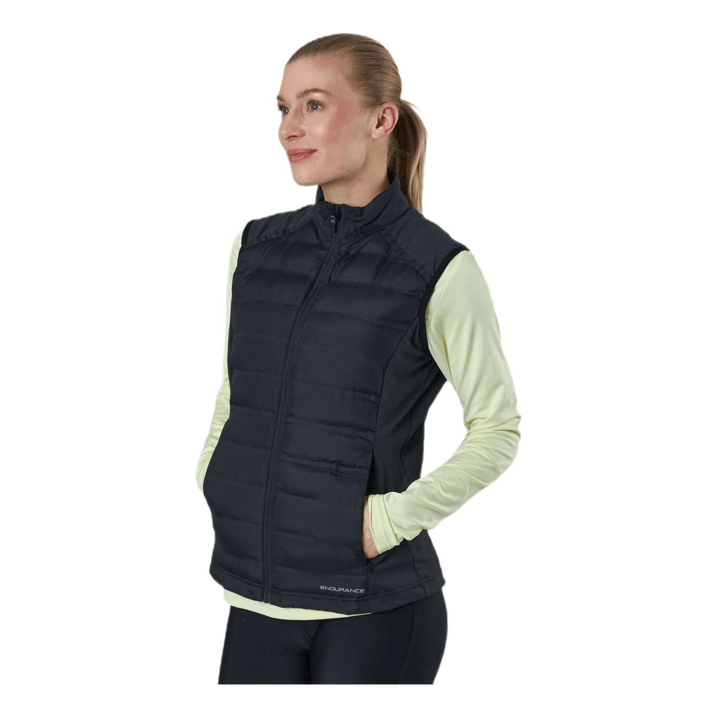 Reitta W Hot Fused Hybrid Vest Black